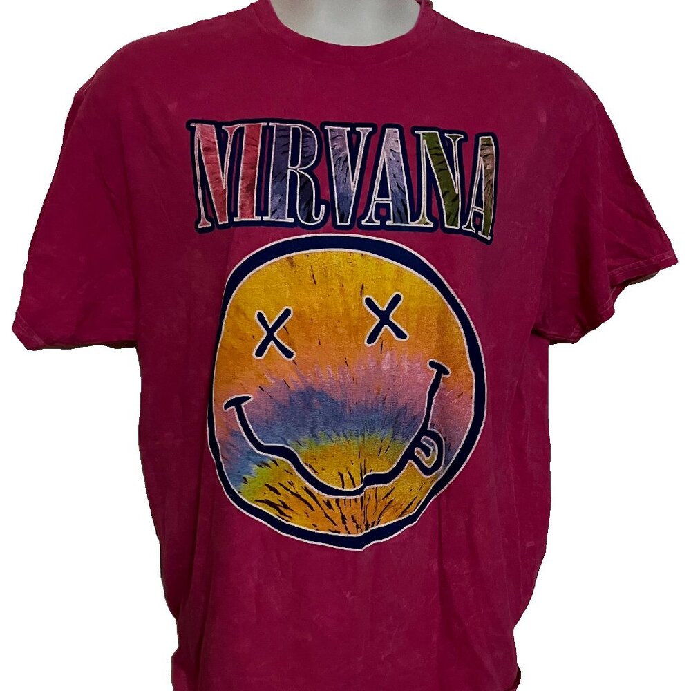 Nirvana Women's T-shirt Size XL Pink